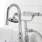 Kingston Brass CA10T1 3-3/8" Tub Wall Mount Clawfoot Tub Faucet with Hand Shower, Polished Chrome CA10T1 - alternate 3